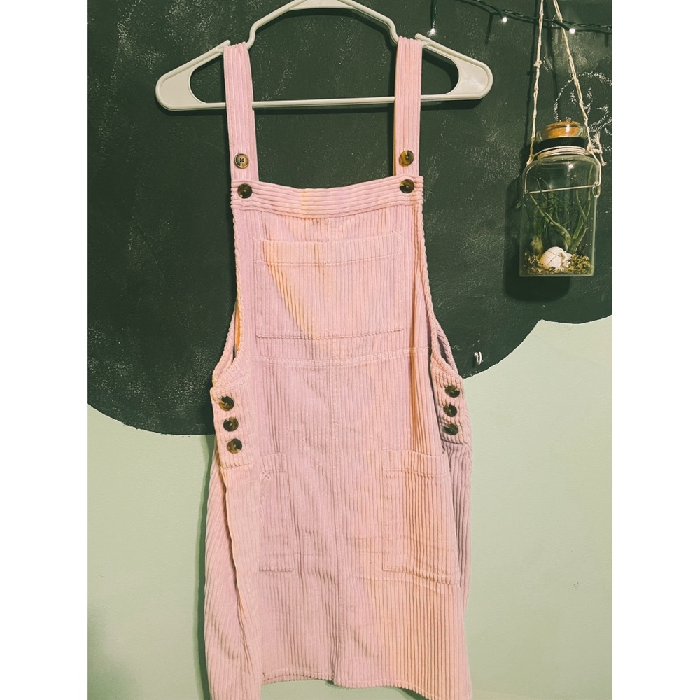 Purple Velvet Overall Skirt
